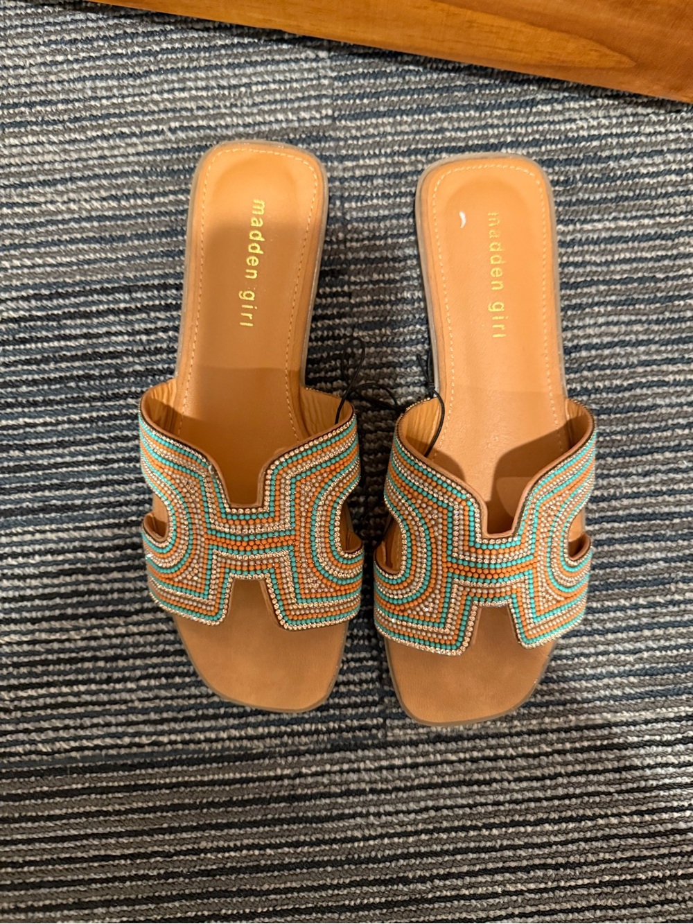 Madden Girl Hally Beaded Summer Sandals - - Picture 2 of 5